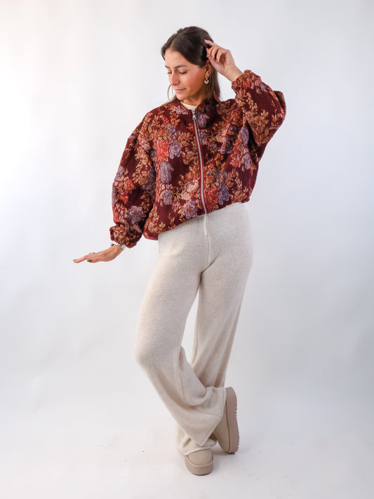 Roseanna Bomberjacke Bordeaux