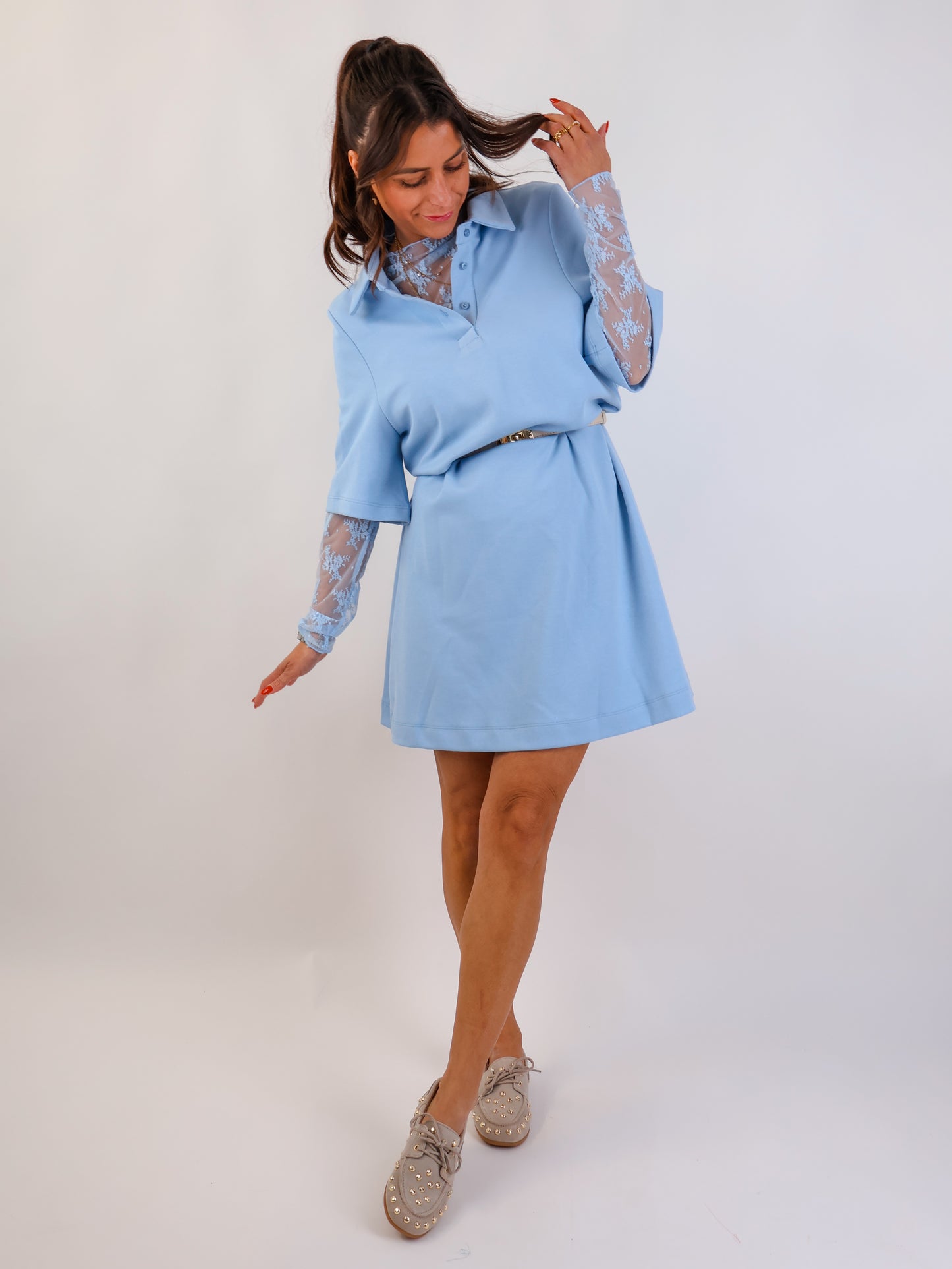 Polo Dress Sky