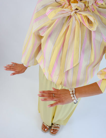 Bow Bluse Citrus-Pink