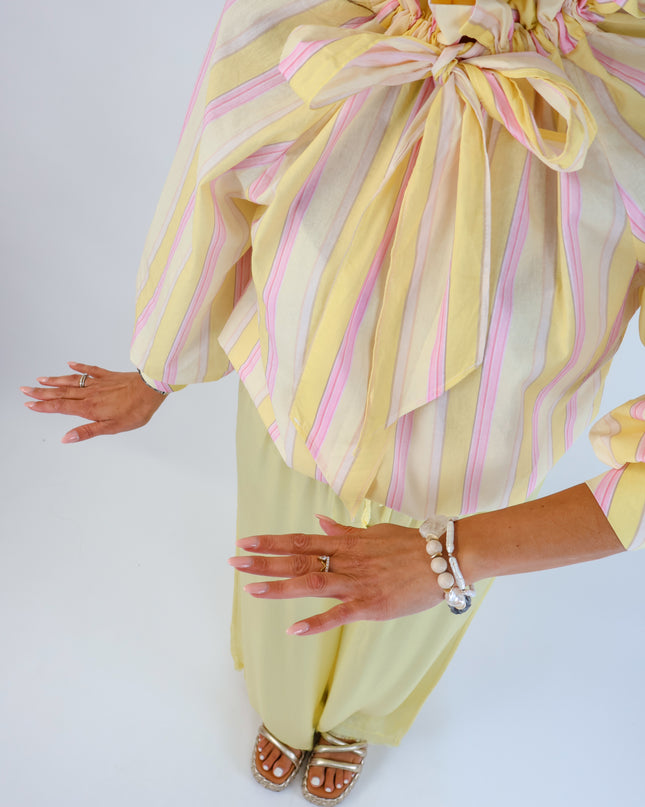 Bow Bluse Citrus-Pink