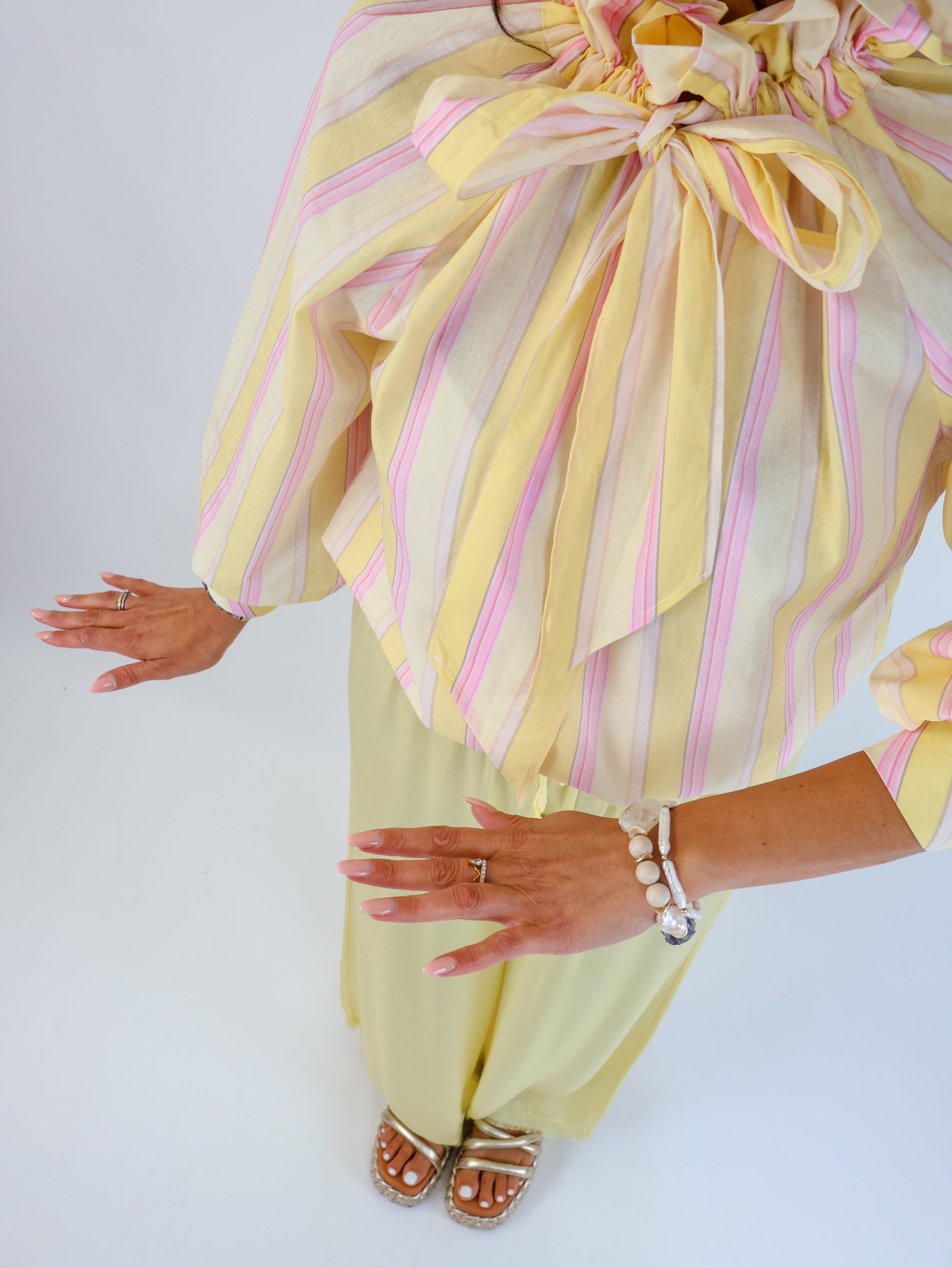 Bow Bluse Citrus-Pink