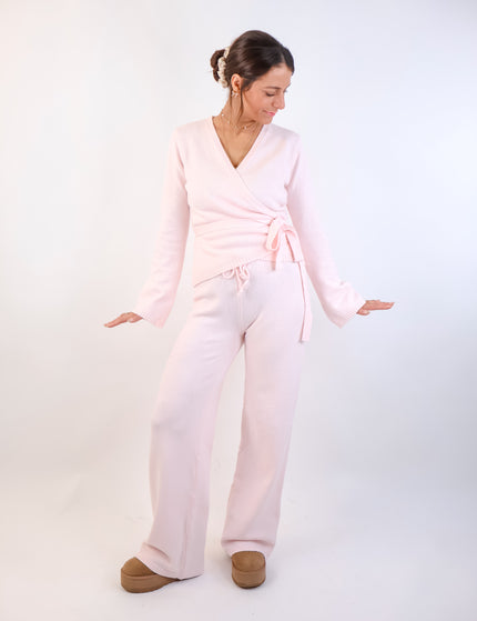 Soft Knot Cardigan Rosé