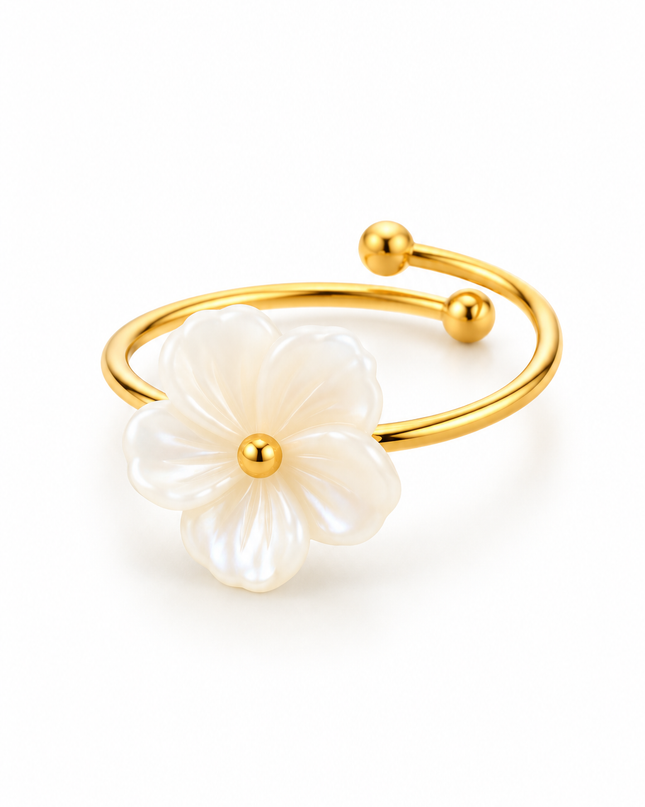 Ring „Pearl Blossom“ – Gold