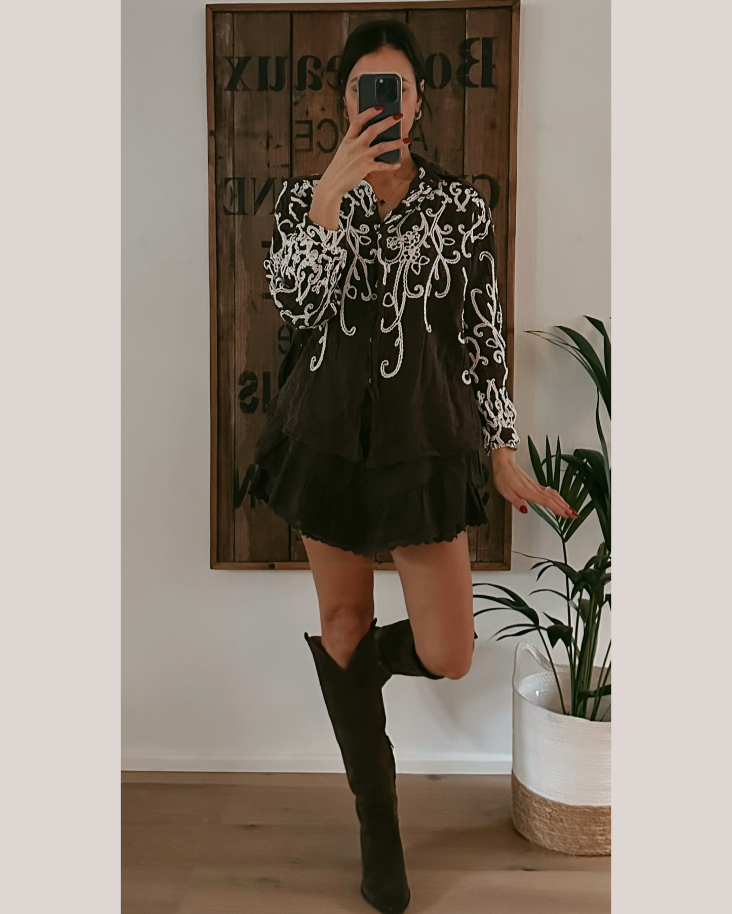 Laya Bluse Marron