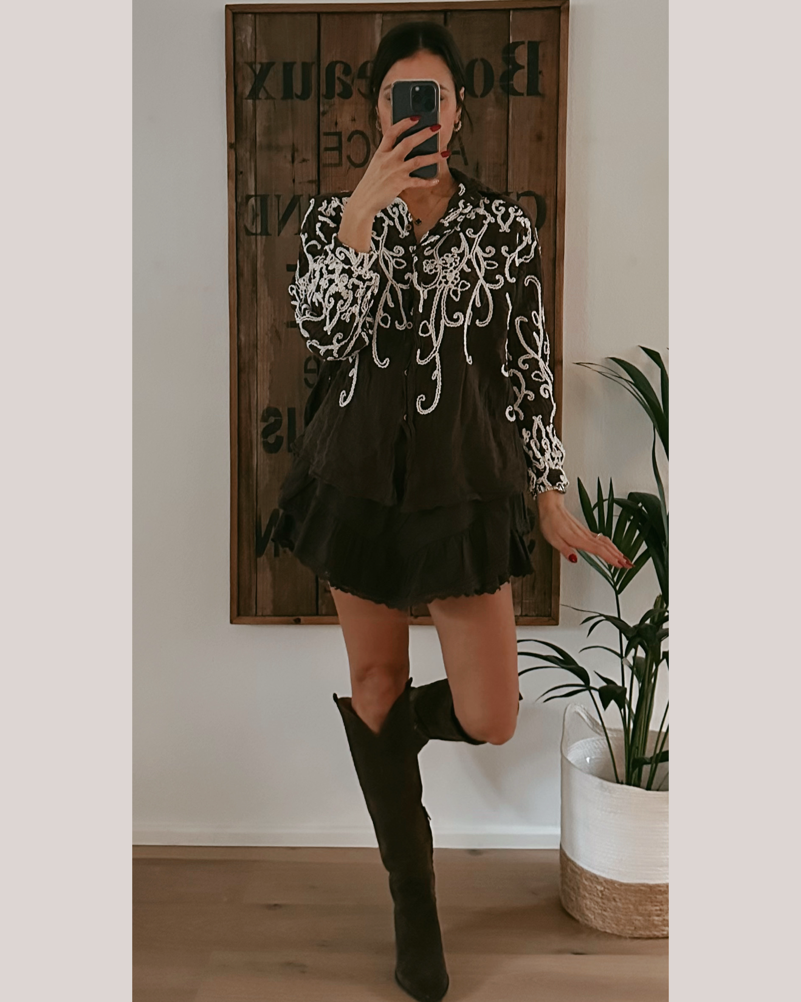 Laya Bluse Marron