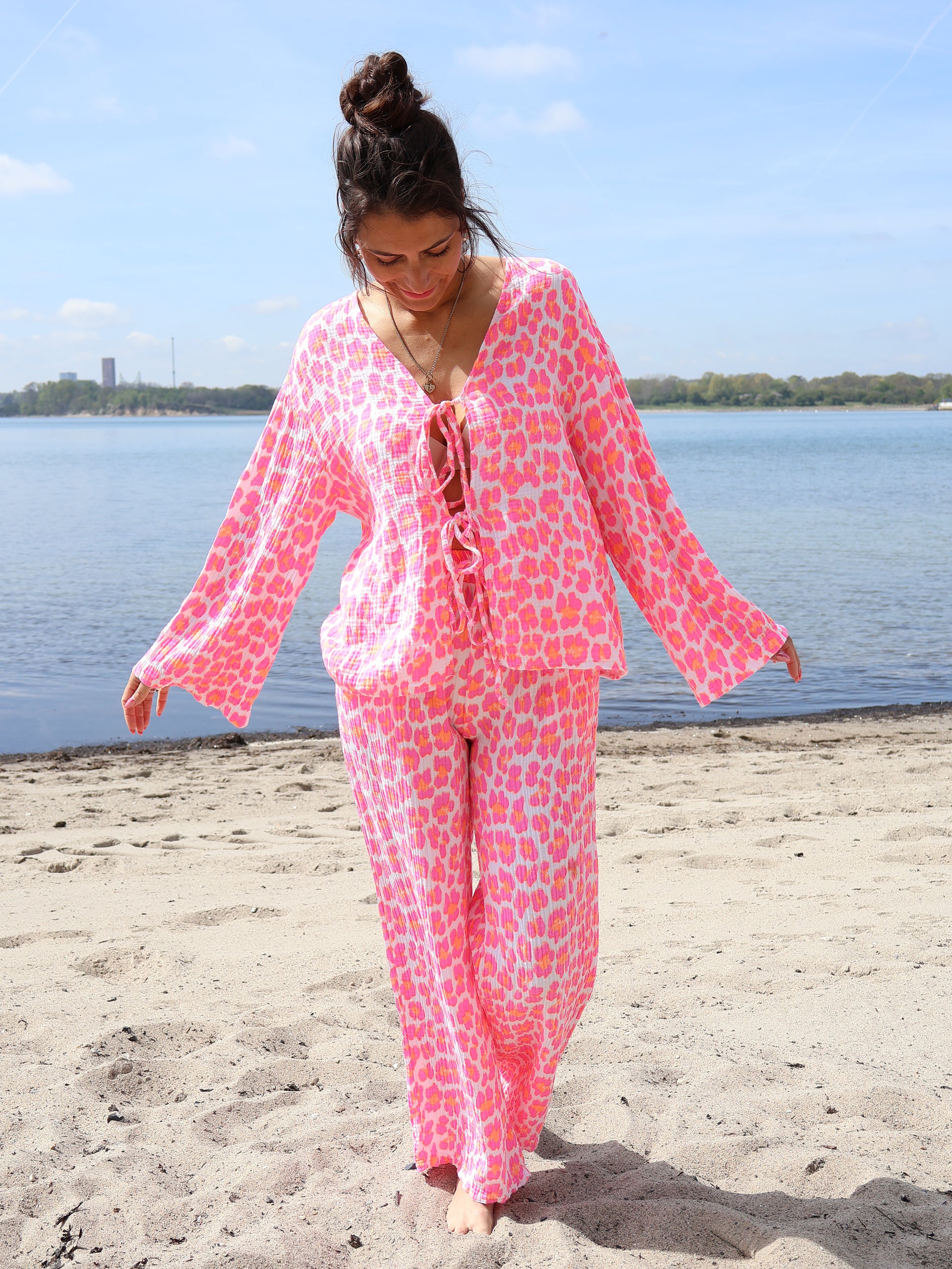 Jojo Musselin Bluse Pink