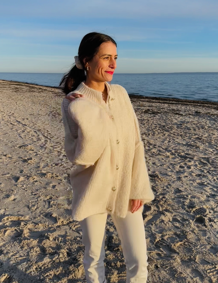 Oversize Cozy Cardigan Vanille 