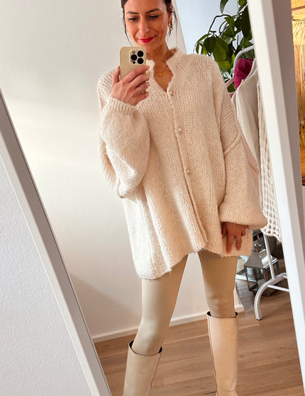 Oversize Cozy Cardigan Vanille 