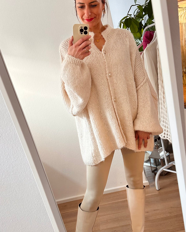 Oversize Cozy Cardigan Vanille 
