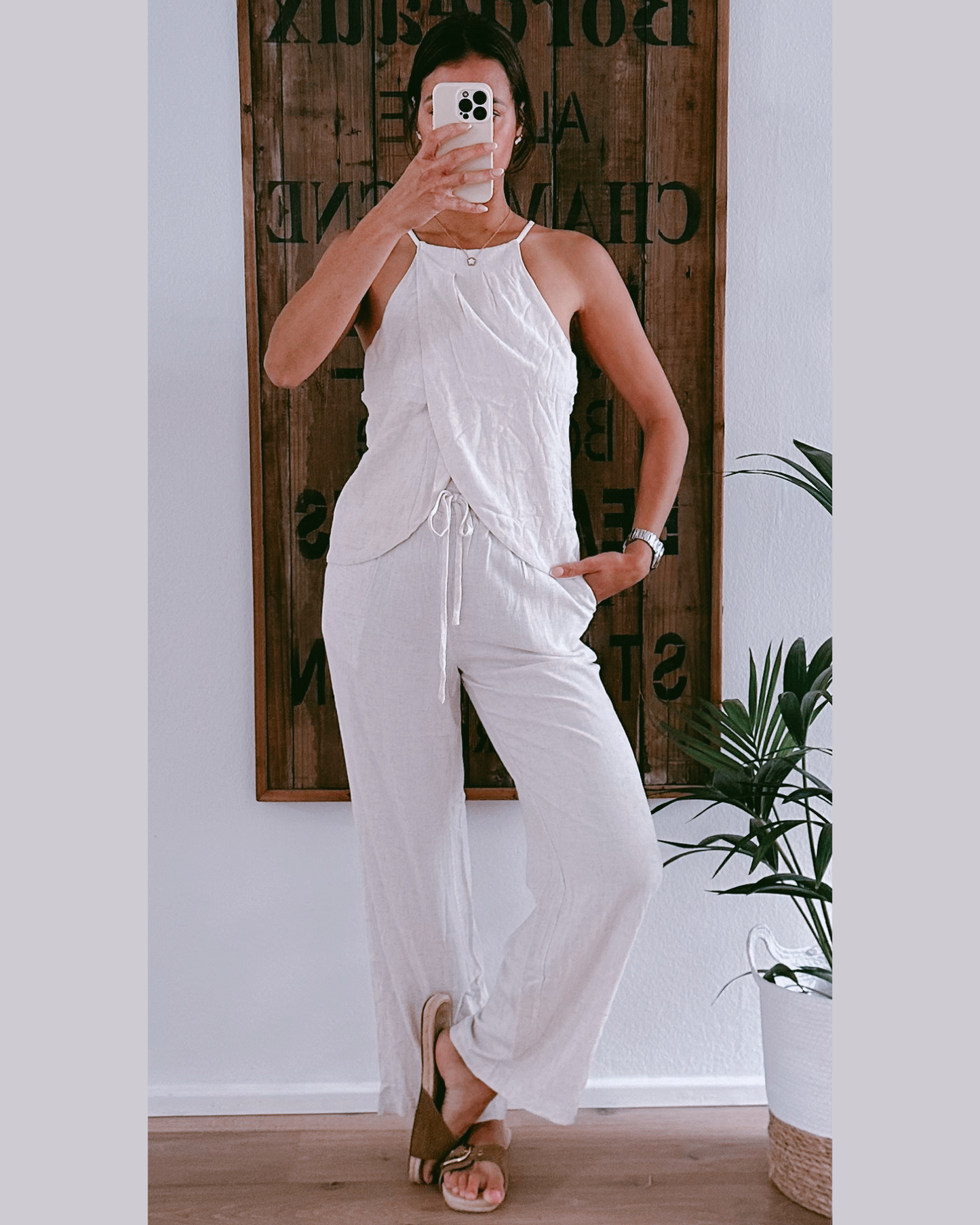 Lina Leinen Neckholder