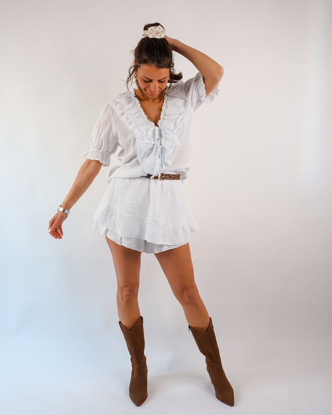 Edith Bluse Weiß