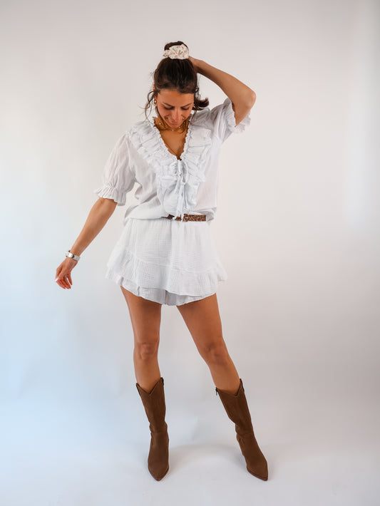 Edith Bluse Weiß