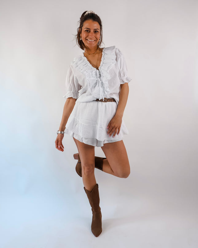 Edith Bluse Weiß