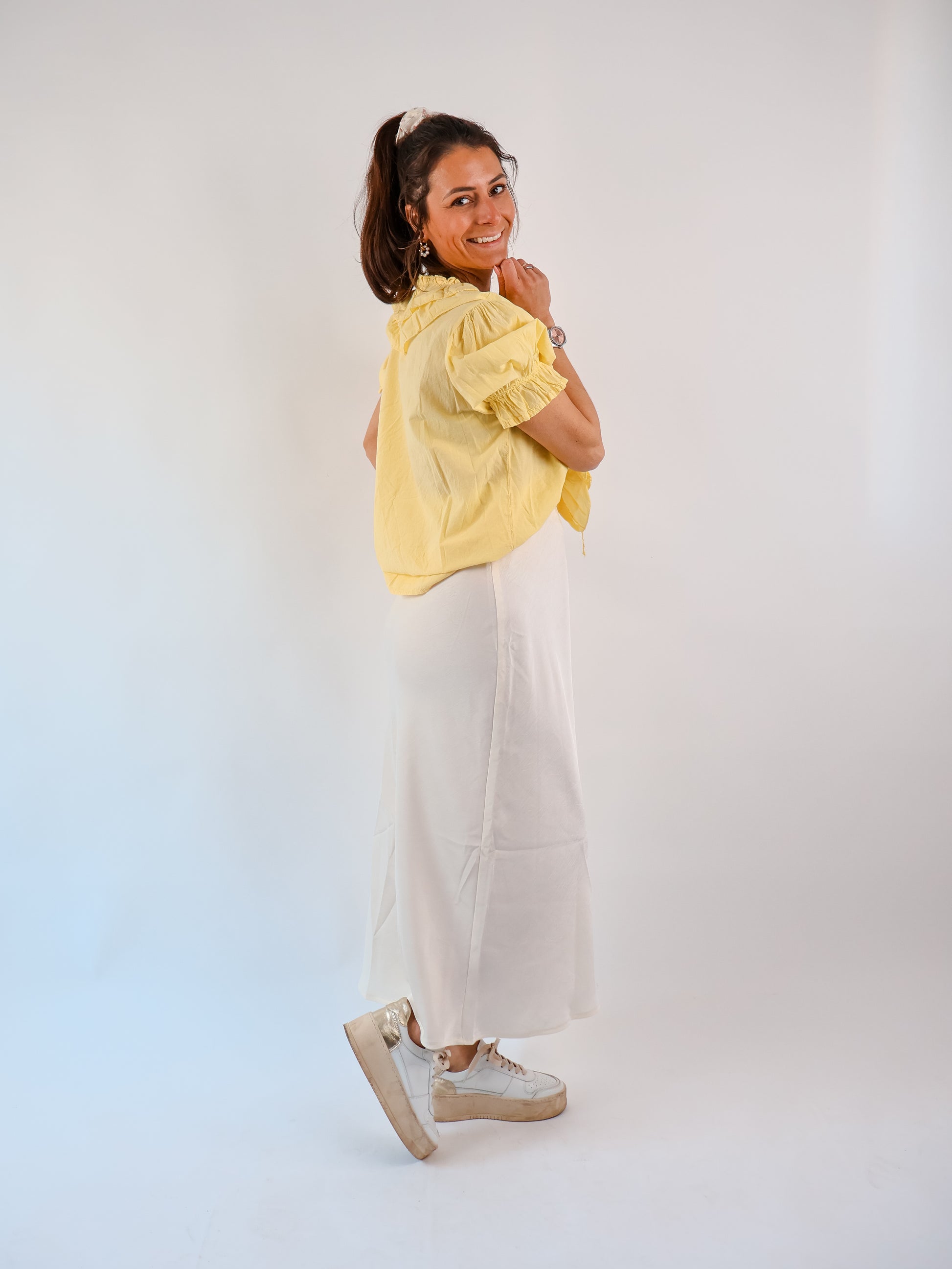Adina Satinrock Offwhite