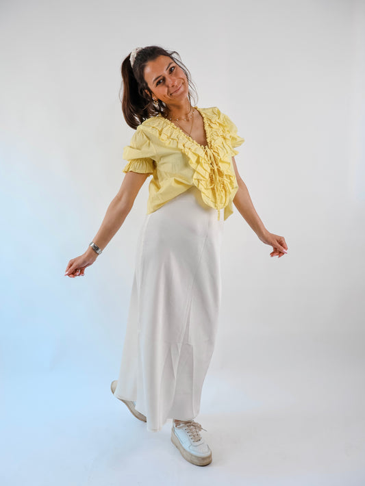 Adina Satinrock Offwhite
