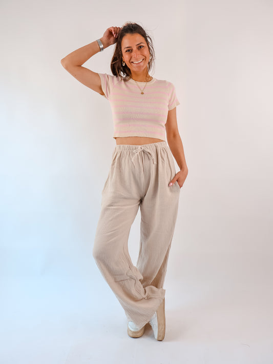 Esther Crop Shirt Rosé
