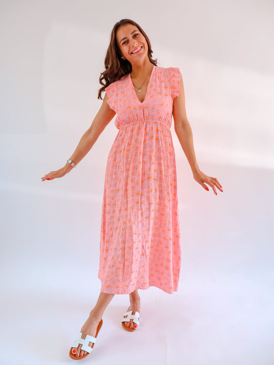 Helene Leo Kleid Altrosa