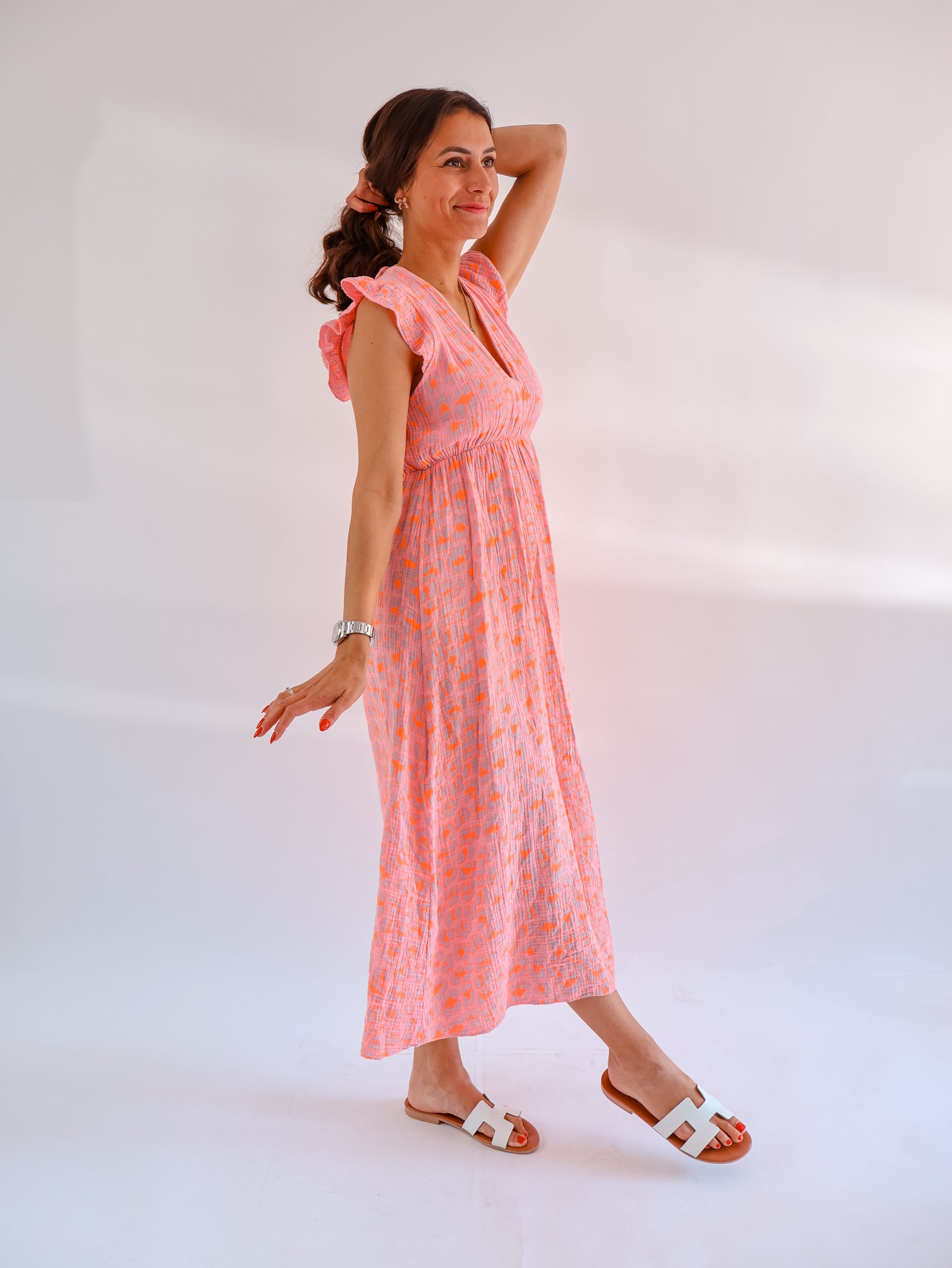 Helene Leo Kleid Altrosa