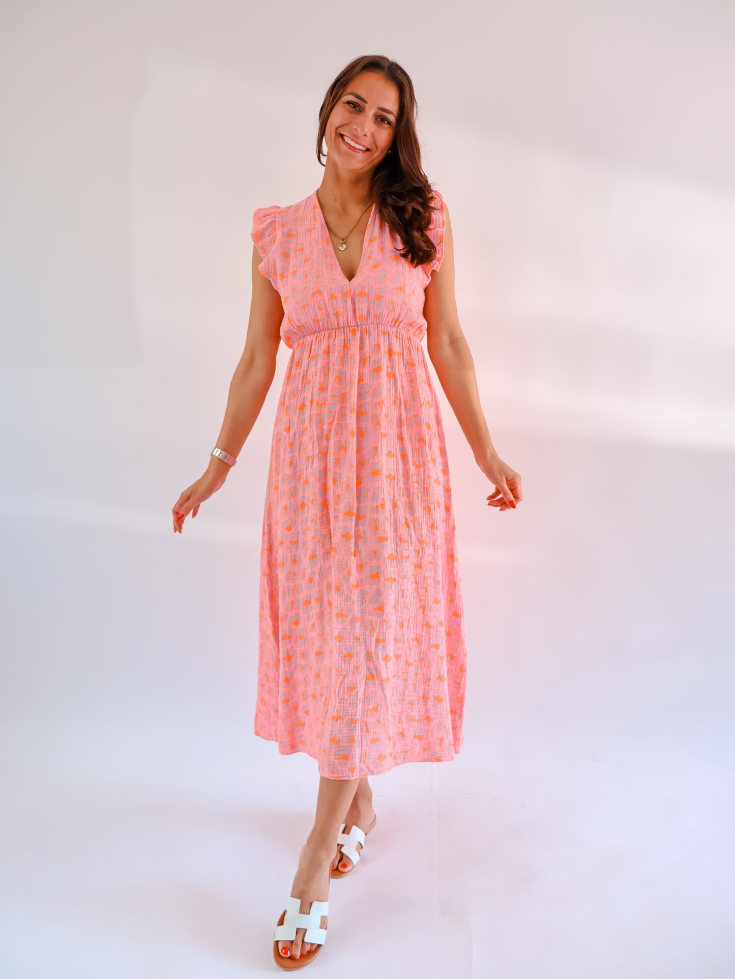 Helene Leo Kleid Altrosa