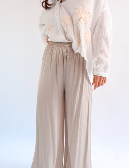 Seiden Hose Beige