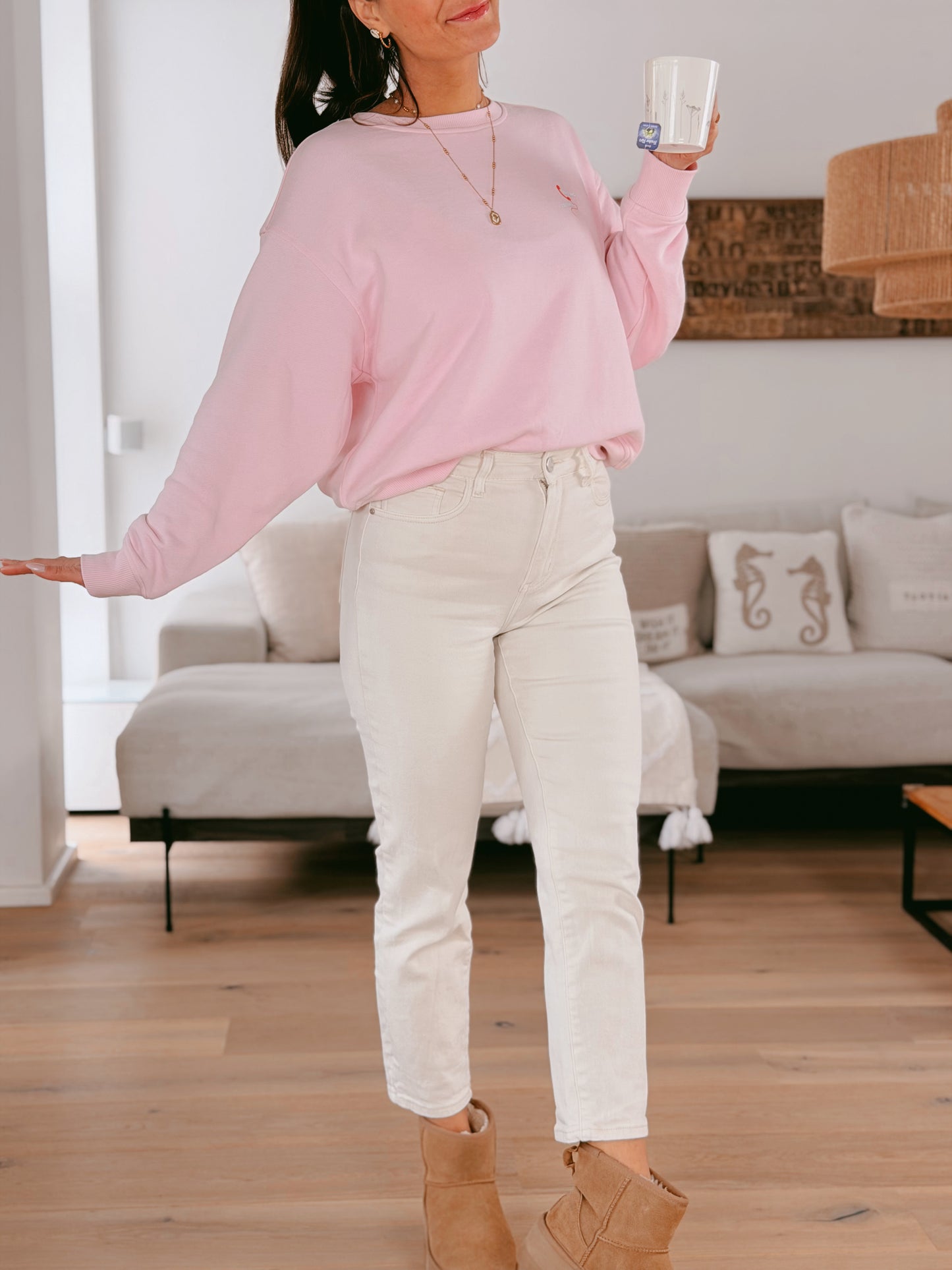 Smith&Soul Backprint Sweatshirt Rosa