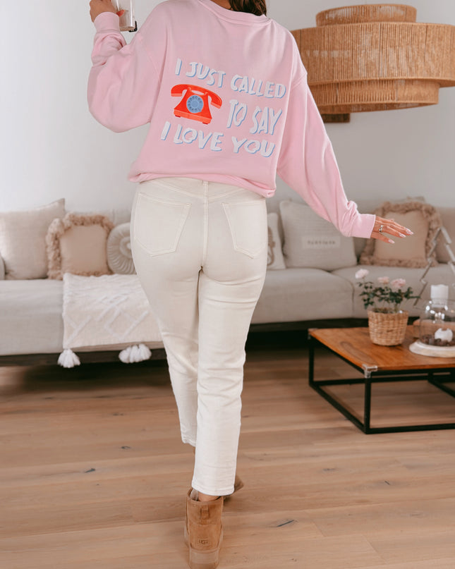 Smith&Soul Backprint Sweatshirt Rosa
