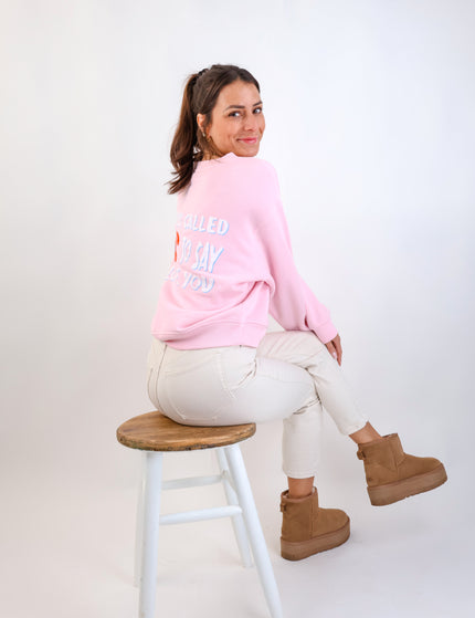 Smith&Soul Backprint Sweatshirt Rosa
