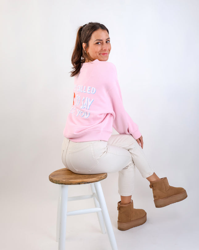 Smith&Soul Backprint Sweatshirt Rosa