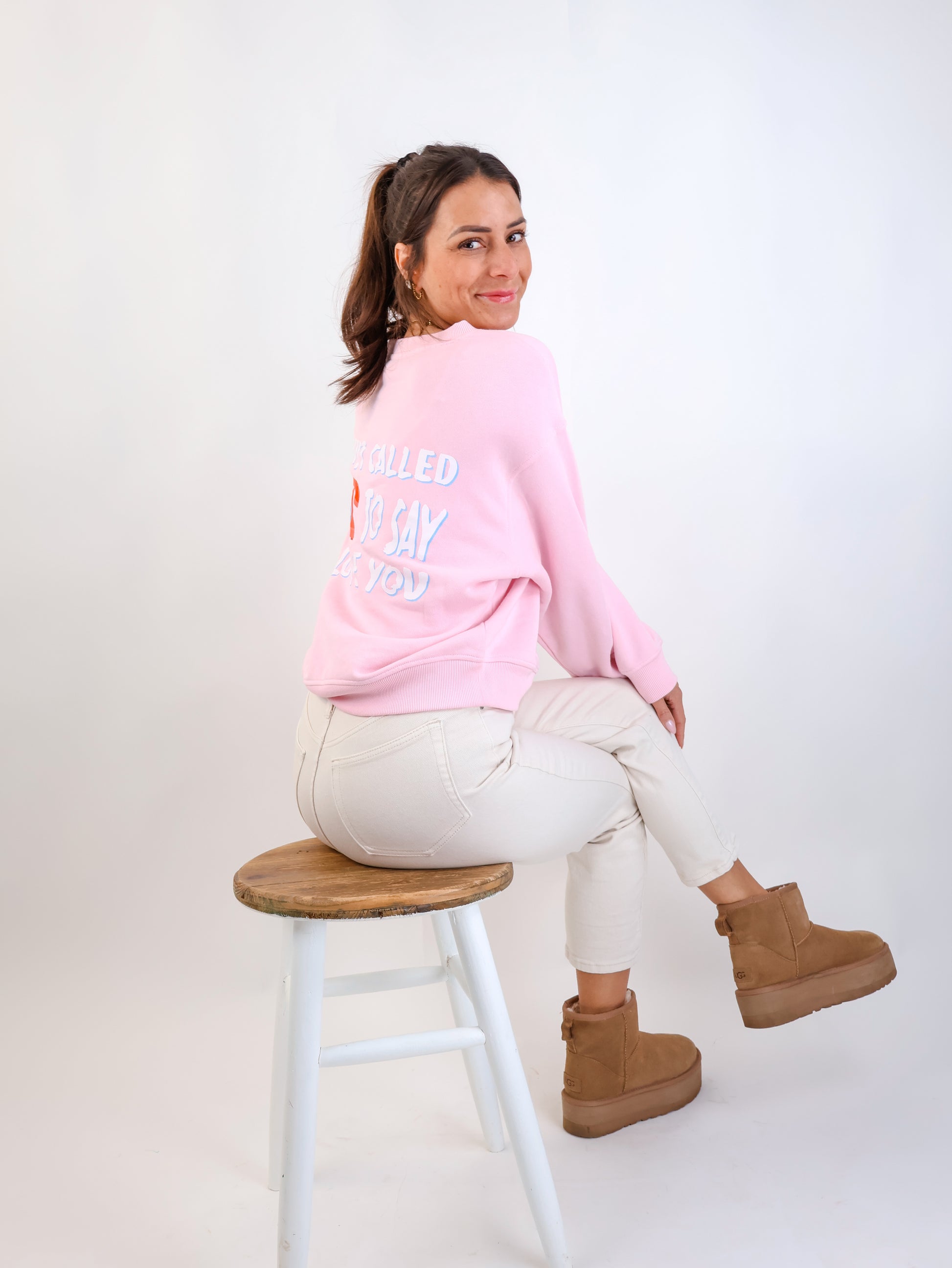 Smith&Soul Backprint Sweatshirt Rosa
