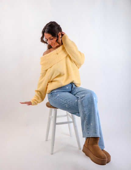 Offshoulder Pullover Citrus