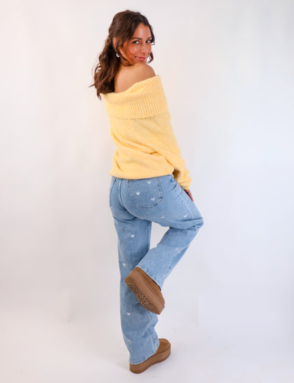 Offshoulder Pullover Citrus