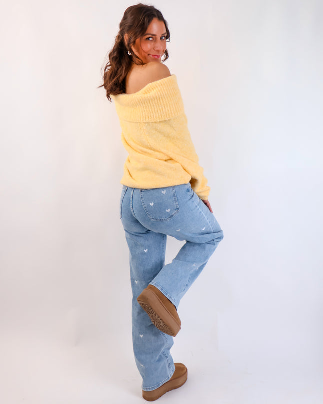 Offshoulder Pullover Citrus