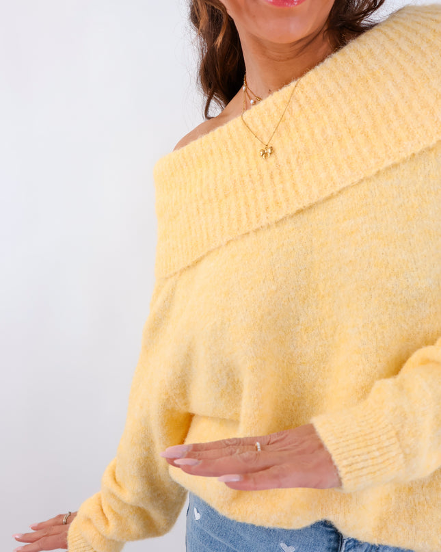 Offshoulder Pullover Citrus