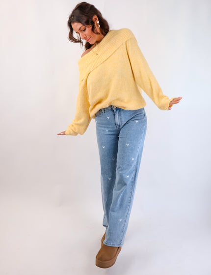 Offshoulder Pullover Citrus