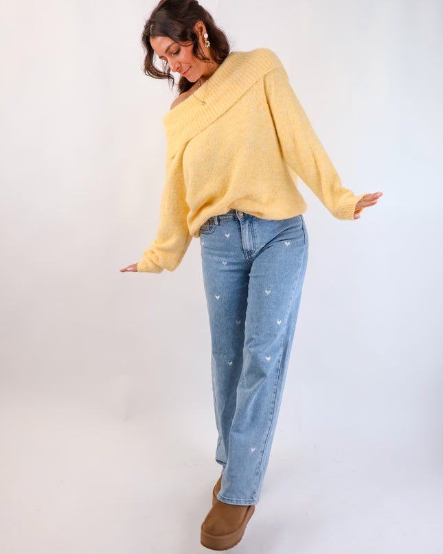Offshoulder Pullover Citrus