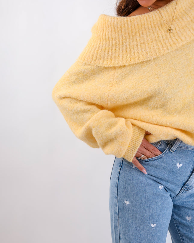 Offshoulder Pullover Citrus