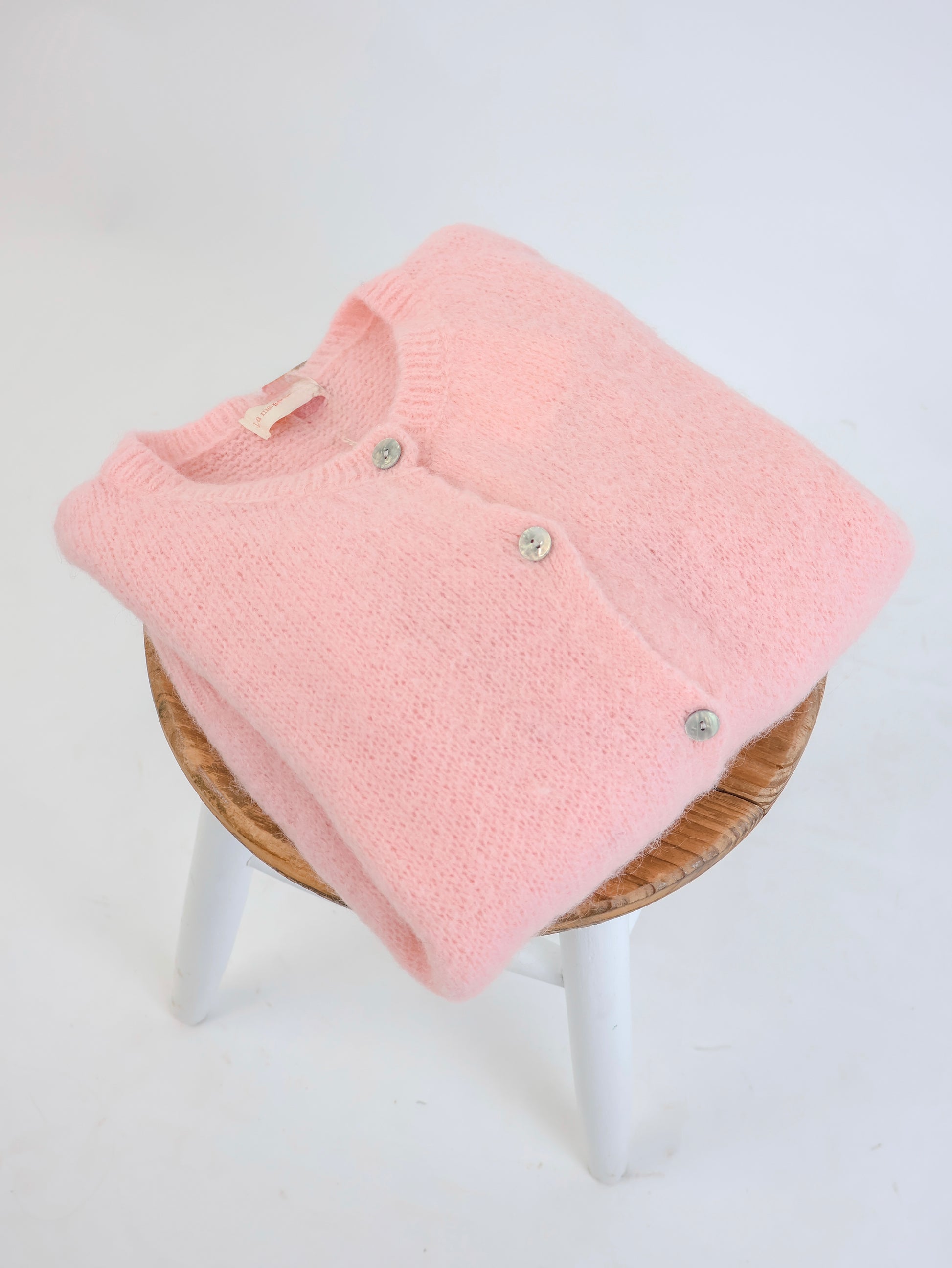 ★ Premium Alpaka Strickjacke Rosé