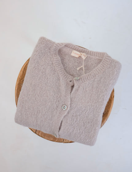 ★ Premium Alpaka Strickjacke Beige