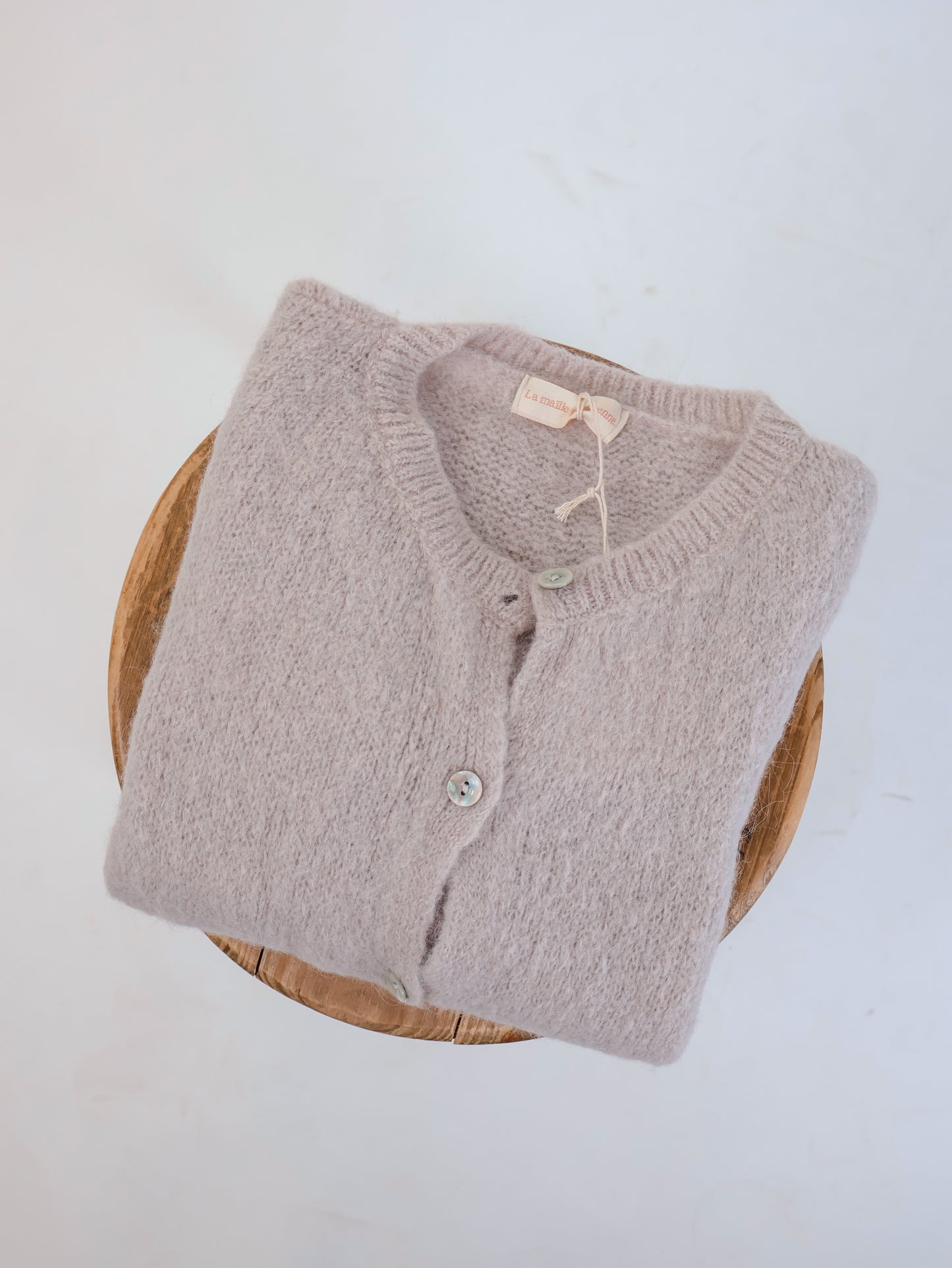 ★ Premium Alpaka Strickjacke Beige