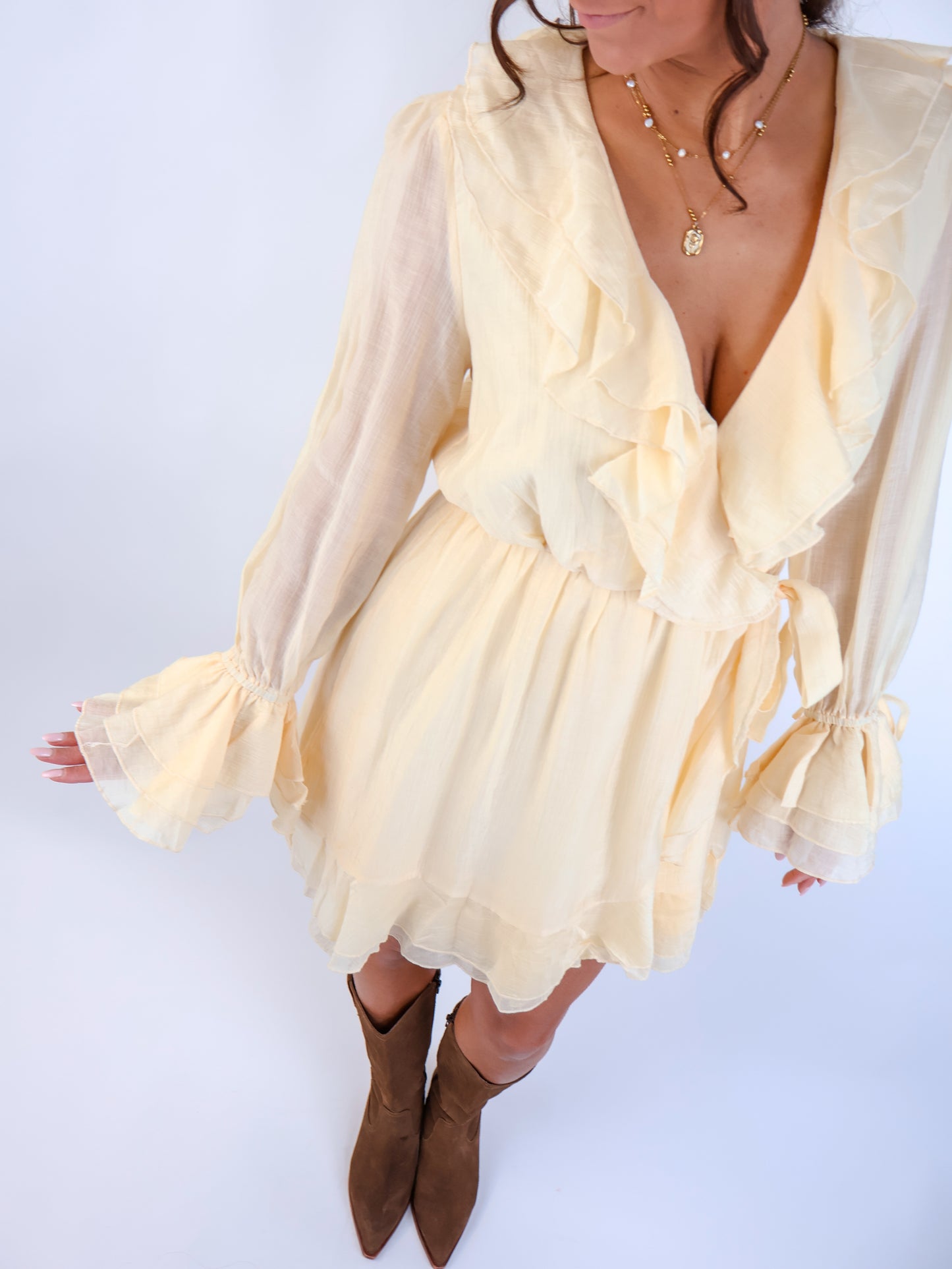 Aurelia Kleid Butter Yellow