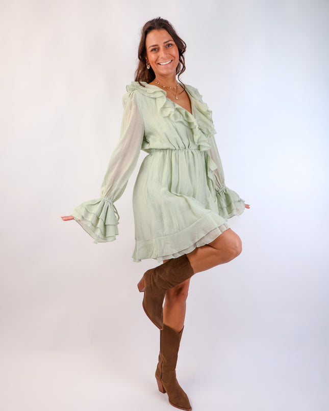 Aurelia Kleid Salbeigrün