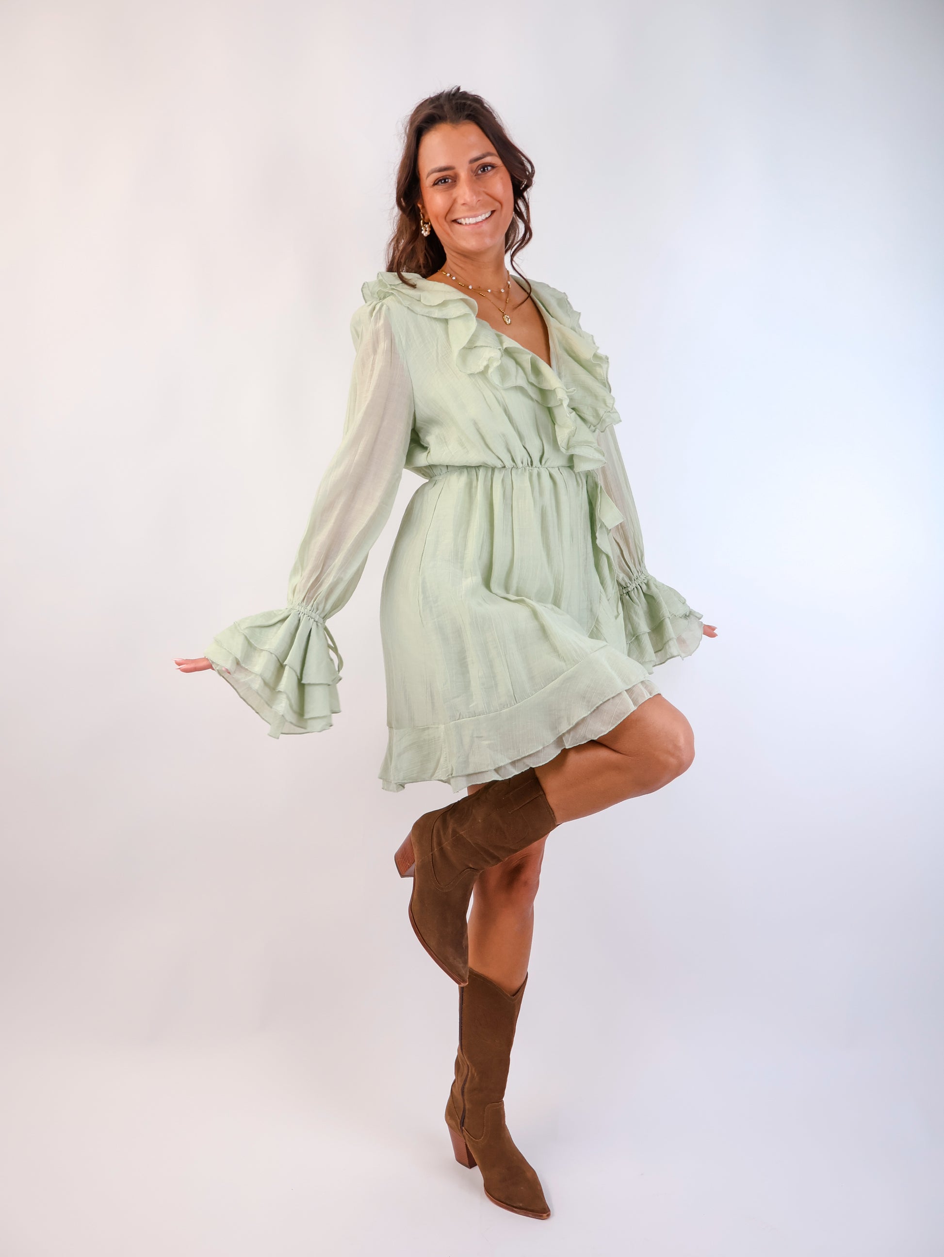 Aurelia Kleid Salbeigrün