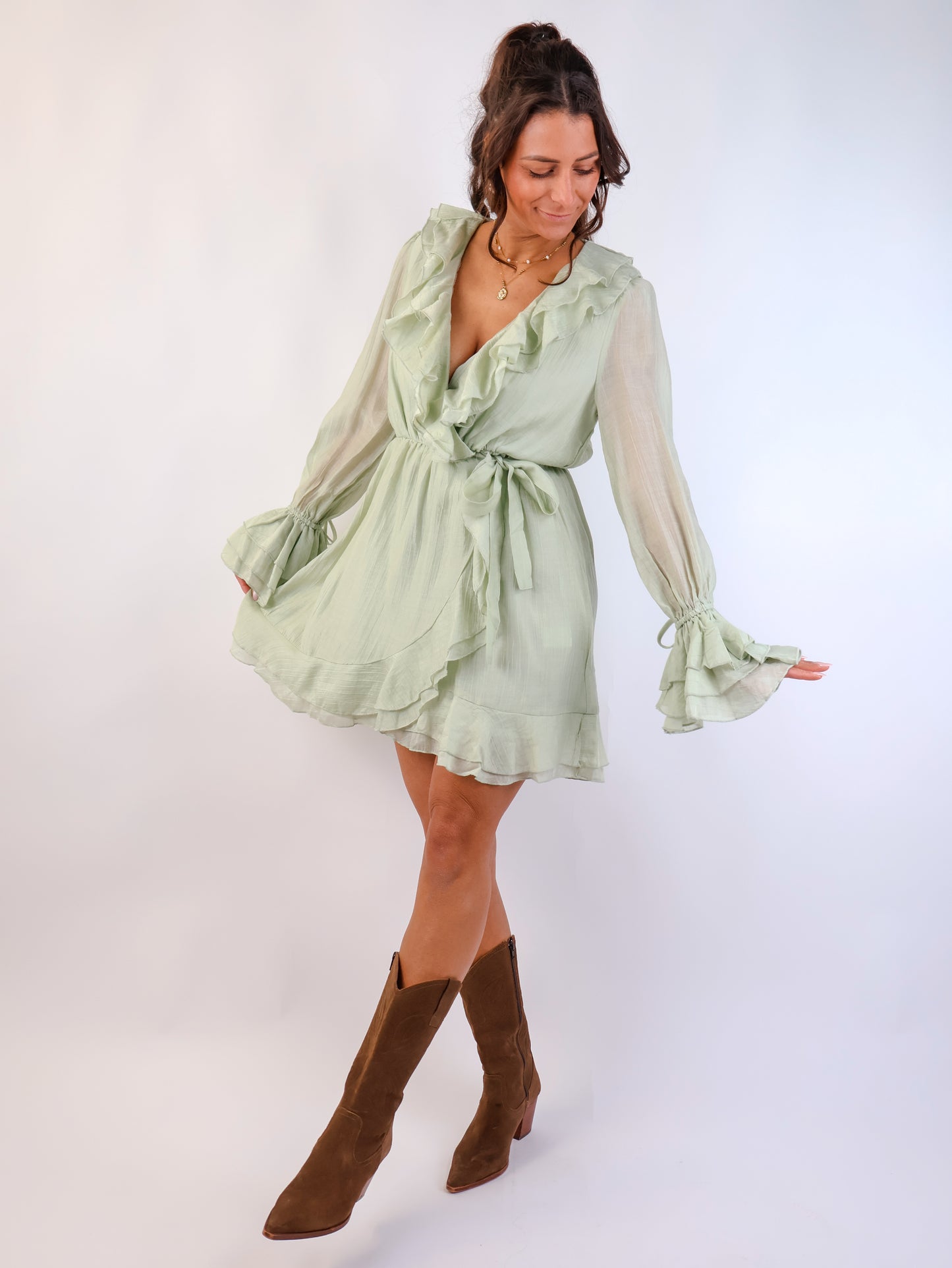 Aurelia Kleid Salbeigrün