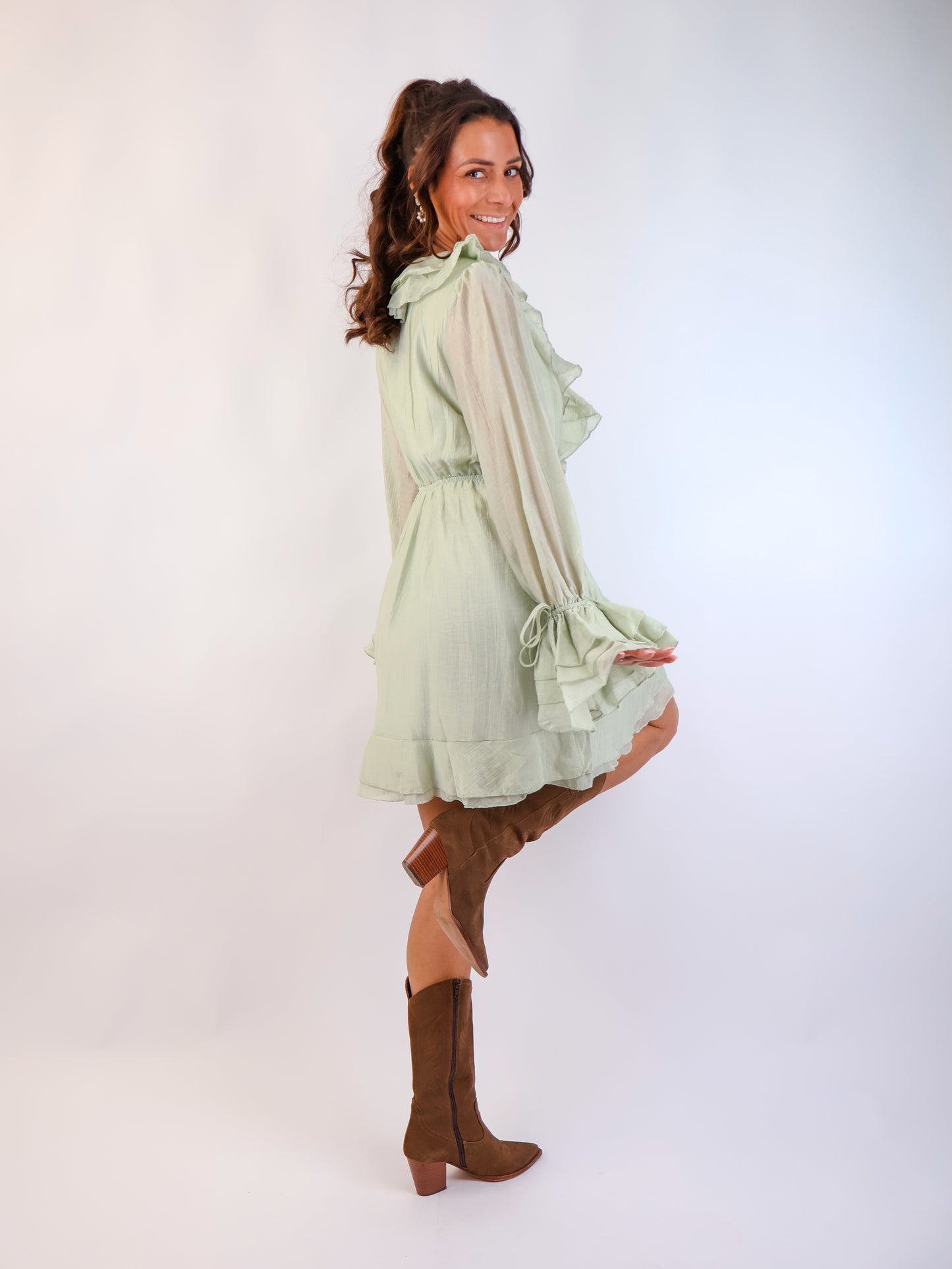 Aurelia Kleid Salbeigrün