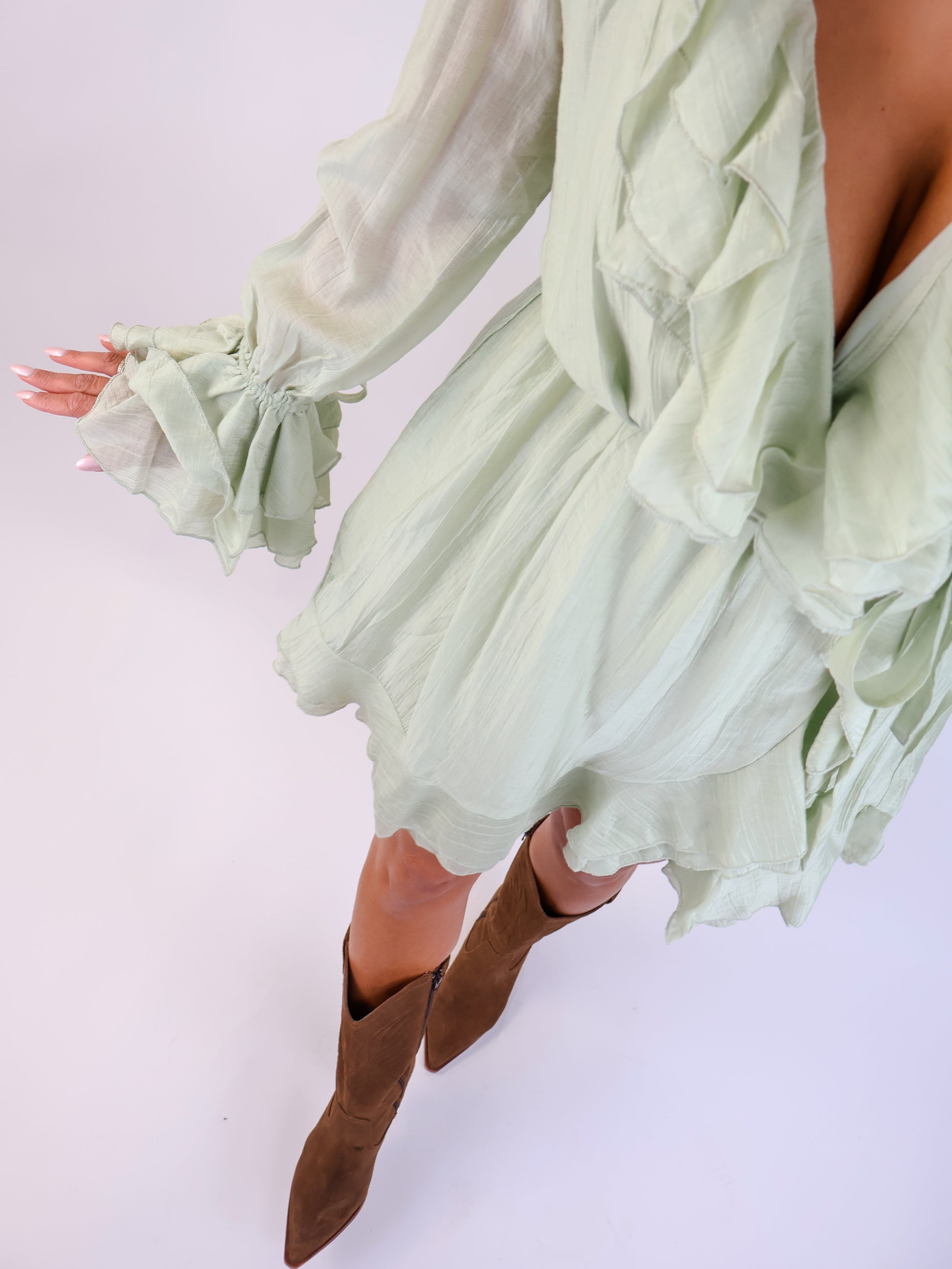 Aurelia Kleid Salbeigrün